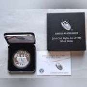 2014 Civil Rights Act of 1964 Proof Silver Dollar