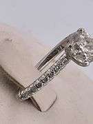 TACORI CERTIFIED 18K WHITE GOLD DIAMOND ENGAGEMENT RING