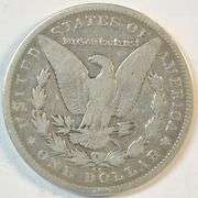 Rare 1893-CC Morgan Silver Dollar. Nice circ