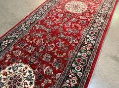 Fine Silk&Wool Tabriz Runner 2.6x10'