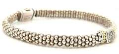 Lagos Caviar two tone diamond bracelet