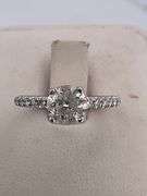 TACORI CERTIFIED 18K WHITE GOLD DIAMOND ENGAGEMENT RING
