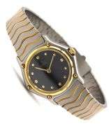 Ebel sport classic 23mm quartz black dial watch