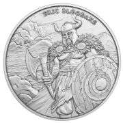 Eric Bloodaxe Design 1 Troy oz .999 Fine Silver Round Bar Viking Norse Warrior Collectible
