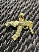 10K Yellow Gold Uzi Machine Gun Pendant