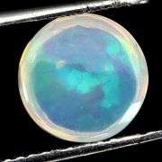 Honeycomb and tiny block patterned 3.72ct Jelly Opal