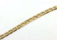 Unisex Sturdy 14K YG Anchor Link Necklace