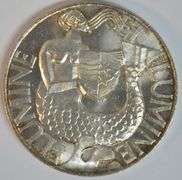 Blazing Gem BU 1953 heavy SILVER Sesquicentennial Medallion