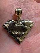 10K Yellow Gold Superman Emblem Pendant