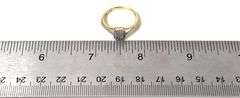 Sparkling 10K Yellow and White Gold Diamond Ring