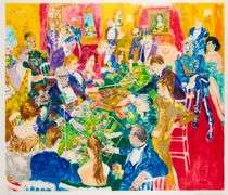 Limited Edition LeRoy Neiman Signed 'Baden-Baden' Gold Frame