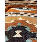 Aztec Throw Blanket Reversible Boho Cover