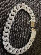 Rhodium Plated 925 Sterling Silver 9.5mm Miami Curb CZ 7" Bracelet