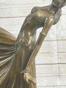 Dancer with Long Skirt Bronze Statue