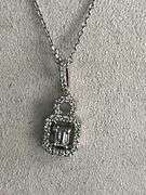 CERTIFIED BRAND NEW 14K WHITE GOLD DIAMOND NECKLACE