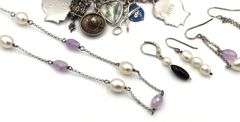 Lot of Vintage 925 sterling silver mixed jewelry