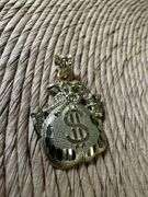 10k Yellow Gold Money Bag Pendant