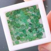 5.24 carats of real round cut Colombian Emeralds!