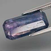 Bi-color! Silver flashing! 4.11ct pink and blue Sapphire! Heated only!