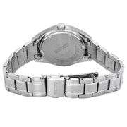 Seiko Women’s Green Dial Stainless Steel Quartz Watch 30mm Silver-Tone Bracelet