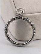 TACORI CERTIFIED 18K WHITE GOLD DIAMOND ENGAGEMENT RING