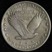 1920 Standing Liberty Quarter AU (About Uncirculated) Sharp Detail, Classic Early Type