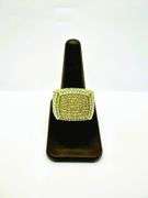Men's 7.25 Cttw Lab Simulated Diamond 14 Kt Gold Plated Ring