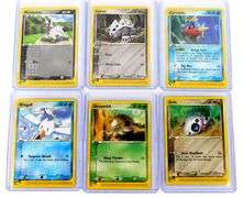 6 Pokémon 2003 Ex Ruby & Sapphire Cards