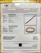 Angelic 11.69CTW Oval Shaped Emerald-Cut Ruby & 3.90CTW Diamond Bracelet in 14K Gold Over Sterling S