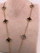 CERTIFIED 14K YELLOW GOLD CLOVER NECKLACE