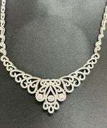 'Beautiful" platinum over 925 non tarnish Sterling silver