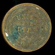 1863 “First In War/First in Peace” Patriotic Civil War Token