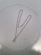 CERTIFIED BRAND NEW 14K WHITE CHAIN WITH DIAMOND PENDANT