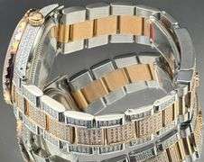 ROLEX STAINLESS STEEL GOLD DIAMOND DIAL JUBILEE BAND WATCH 11.5CT