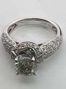 CERTIFIED BRAND NEW 18K WHITE GOLD DIAMOND ENGAGEMENT RING