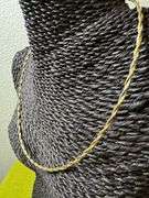 925 Sterling Silver Two Layer Twisted 2.7mm Omega Spring Chain 20"