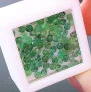 4.90 carats of real round cut Colombian Emeralds!