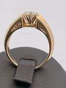 CERTIFIED 14K YELLOW GOLD AND DIAMOND RING