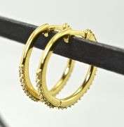 Easy-to-Wear 14K Diamond Hoop Earrings