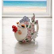 Hand Painted Ceramic Fish Teapot