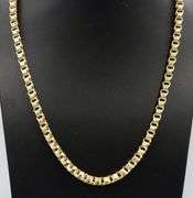 10kt Yellow gold Quad Rolo link chain necklace