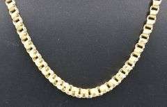 10kt Yellow gold Quad Rolo link chain necklace