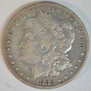Very sharp 1882-CC Morgan Silver Dollar. Key date