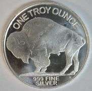 Indian Head Buffalo Design Classic Bullion 1 oz .999 Fine Silver Round