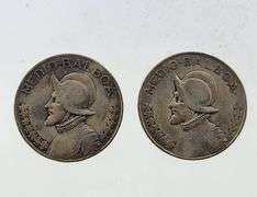 1930 & 1934 Panama 1/2 Balboa, 90% Silver