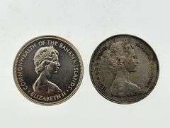 1966 & 1971 Silver Fifty Cents, Bahama Islands