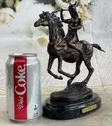 Warrior Chief on Horse Bronze Sculpture