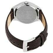 Seiko Women’s Quartz Watch Silver Dial Brown Leather Strap 30mm Classic