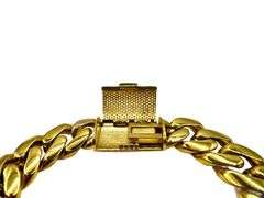 Sharp Gold Plate Cuban Curb Link Bracelet