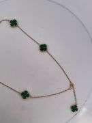 CERTIFIED 14K YELLOW GOLD CLOVER NECKLACE